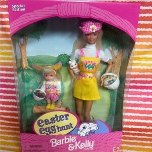 Barbie & Kelly Easter Egg Adventure Set - Pink and Yellow